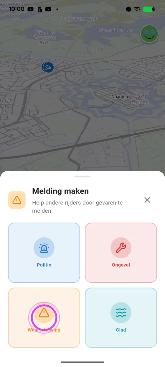 Kies het soort gevaar