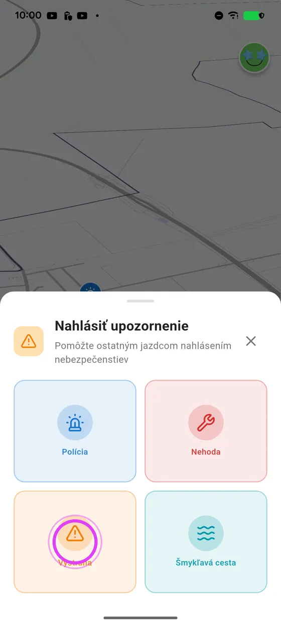 Vyber druh nebezpečenstva