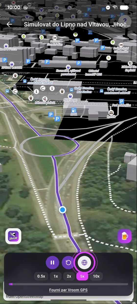 Satelit, nebo mapa