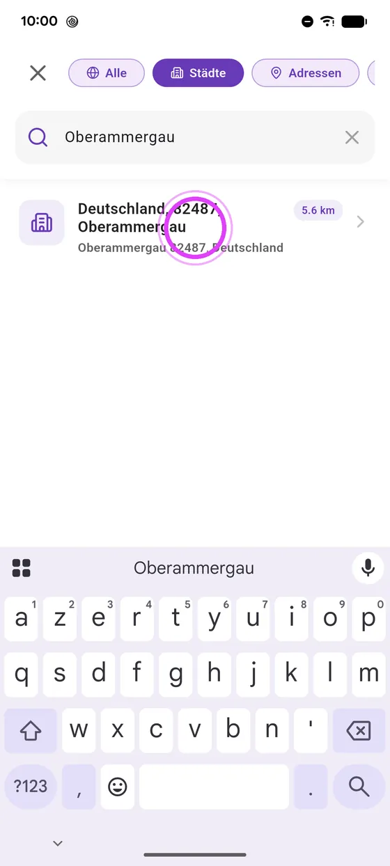 Ziel wählen