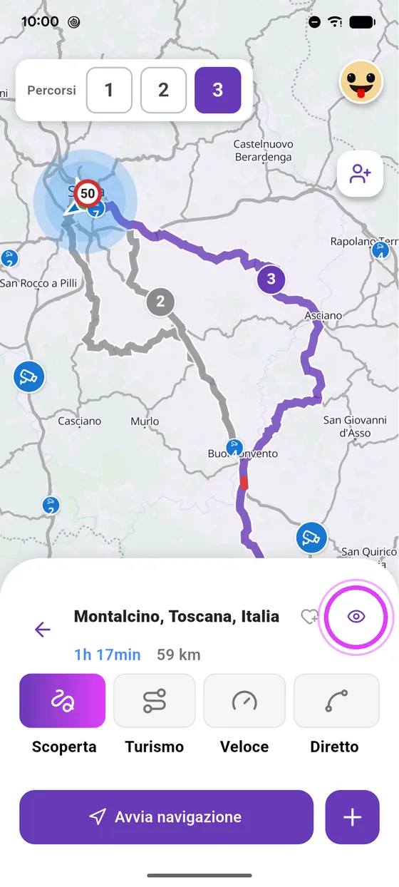 Tocca l'occhio