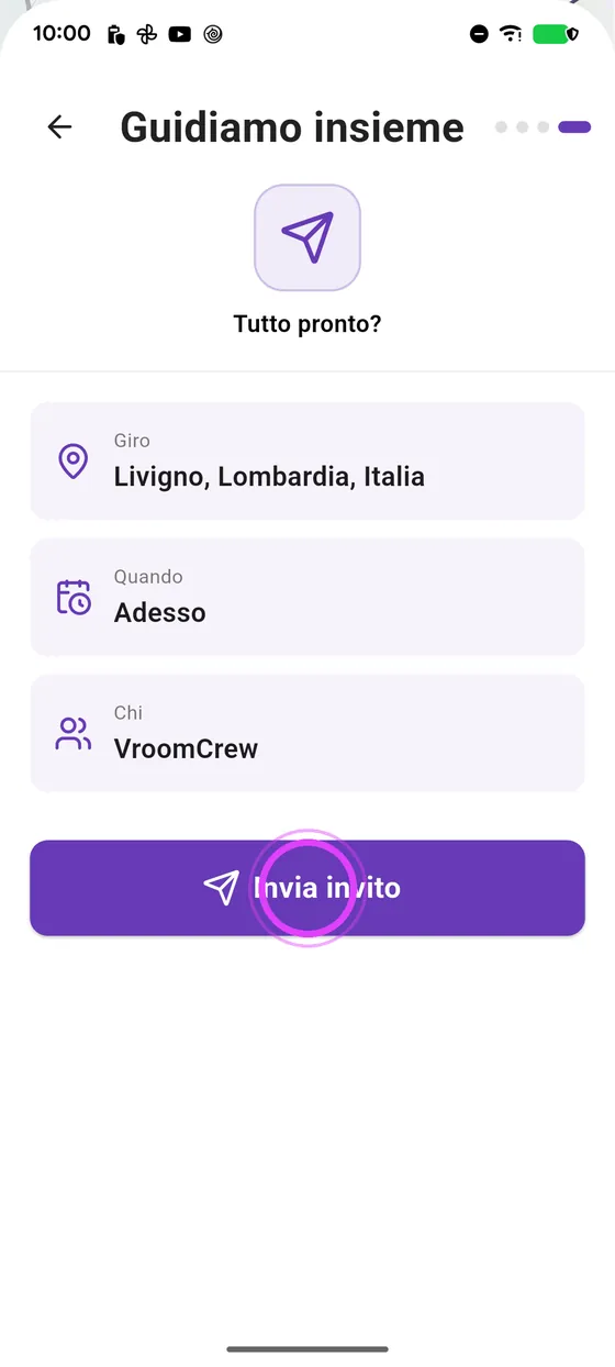Adesso, con la tua crew