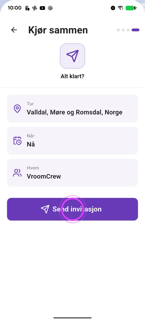 Nå, med gruppen