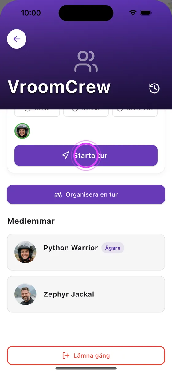 Din vän startar