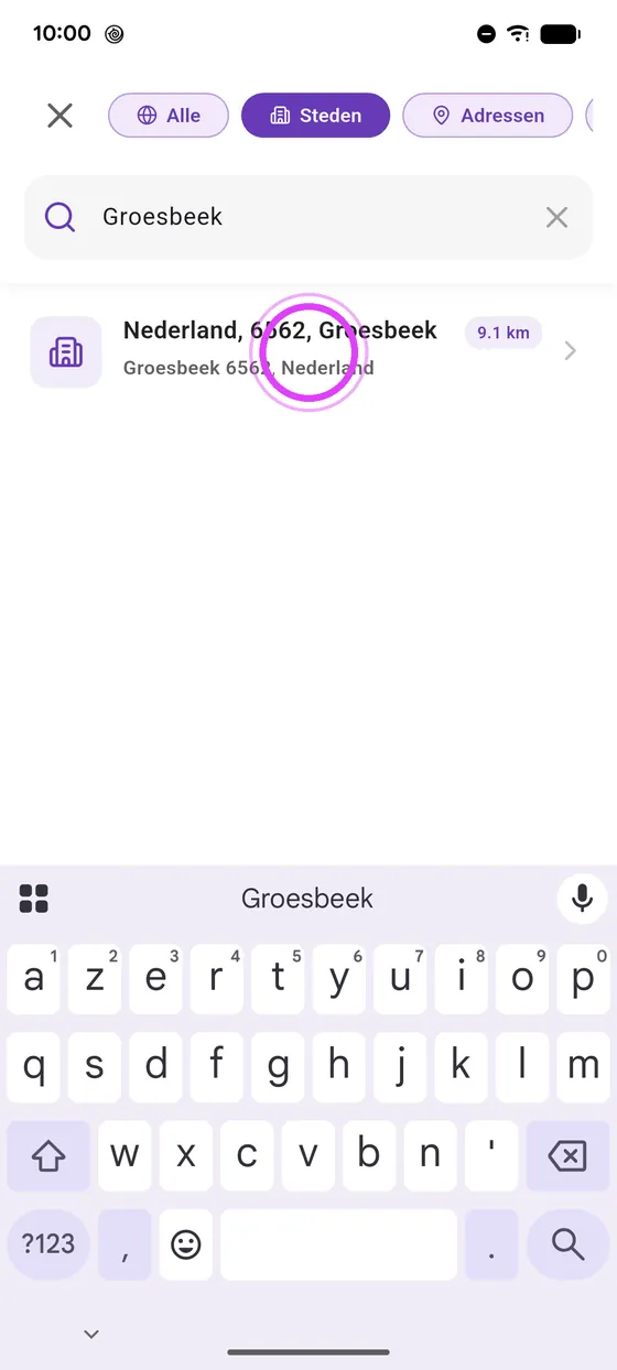 Zoek je bestemming