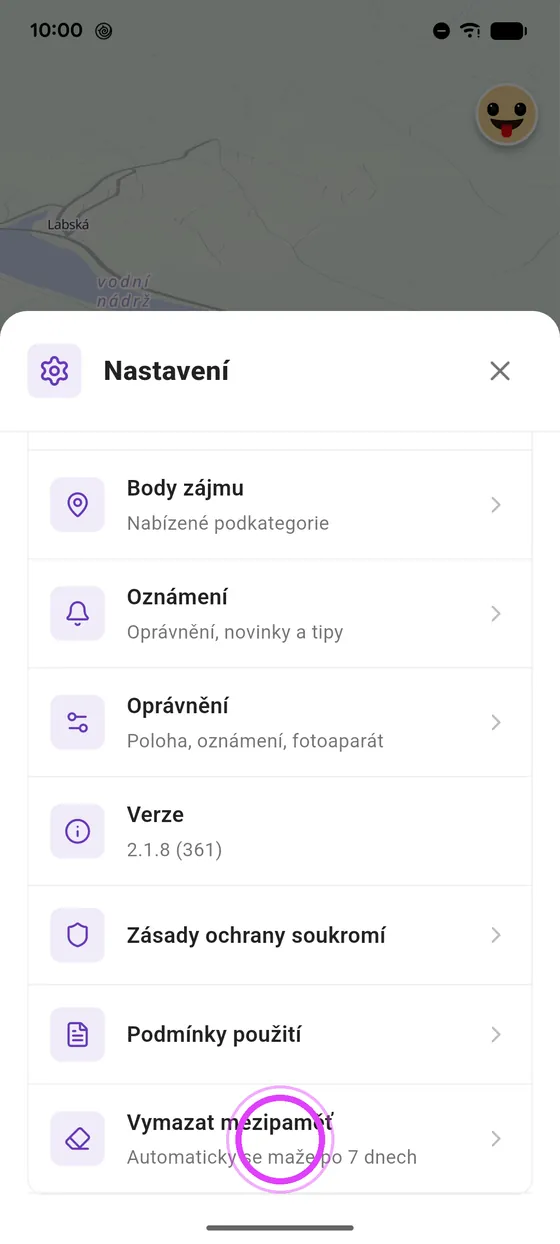 Vymazat mezipaměť