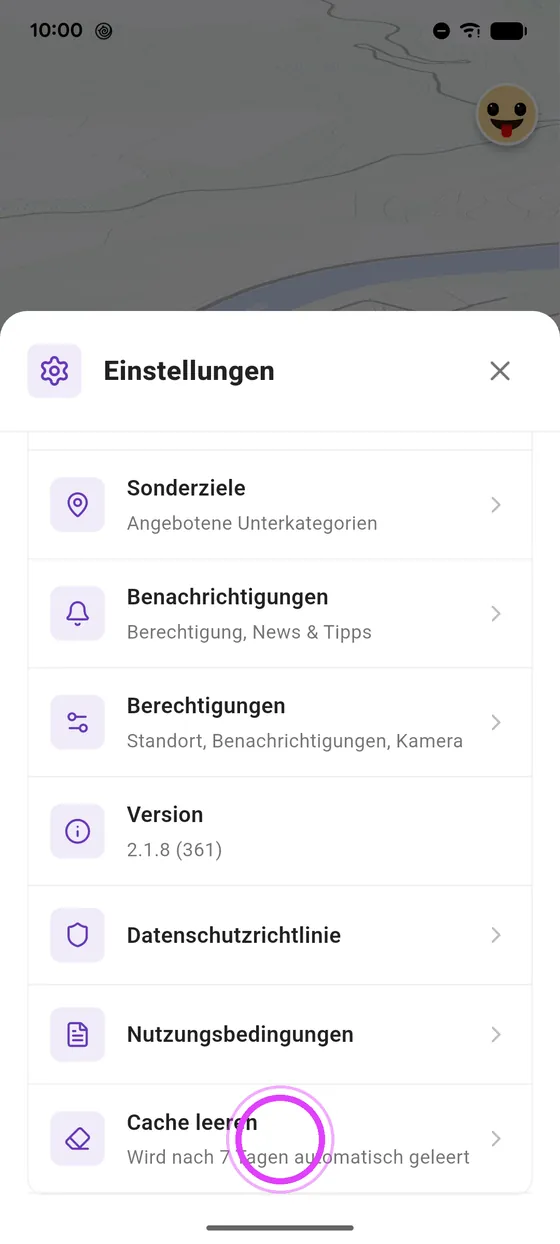 Cache leeren
