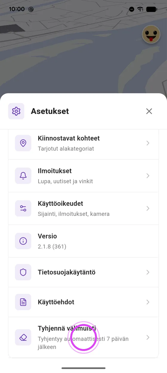 Tyhjennä välimuisti