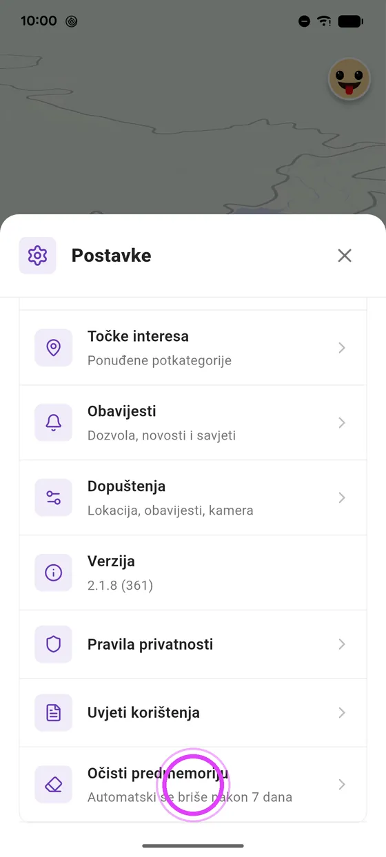 Očisti predmemoriju