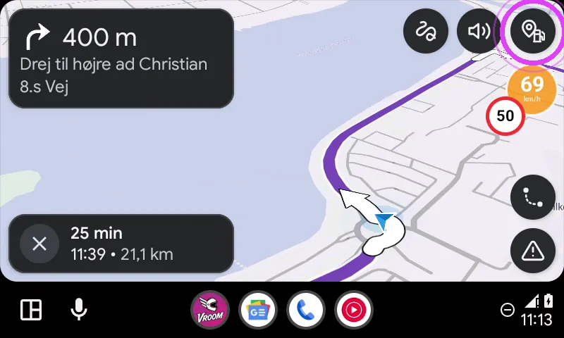 Tryk på standeren