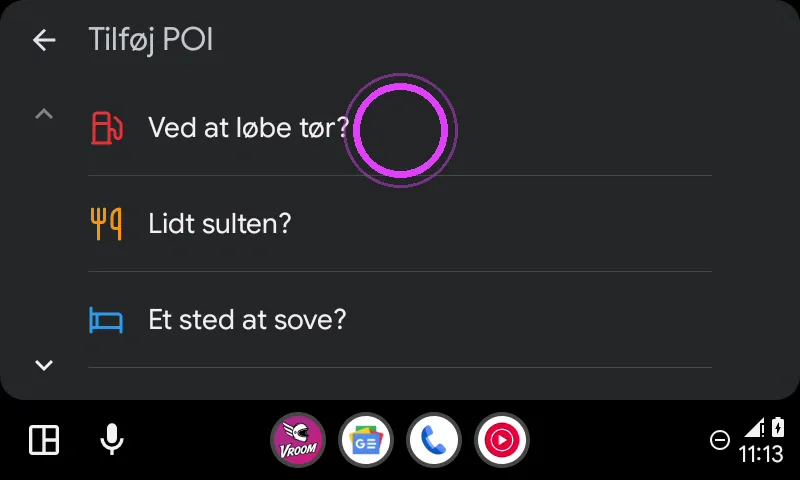 Vælg typen