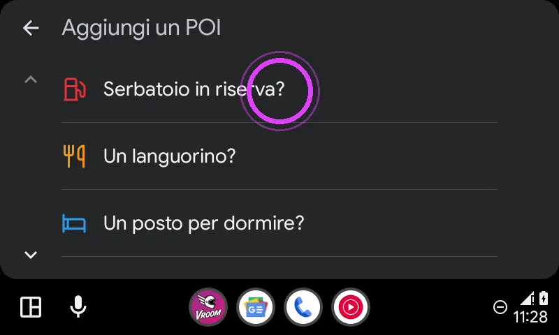 Scegli il tipo