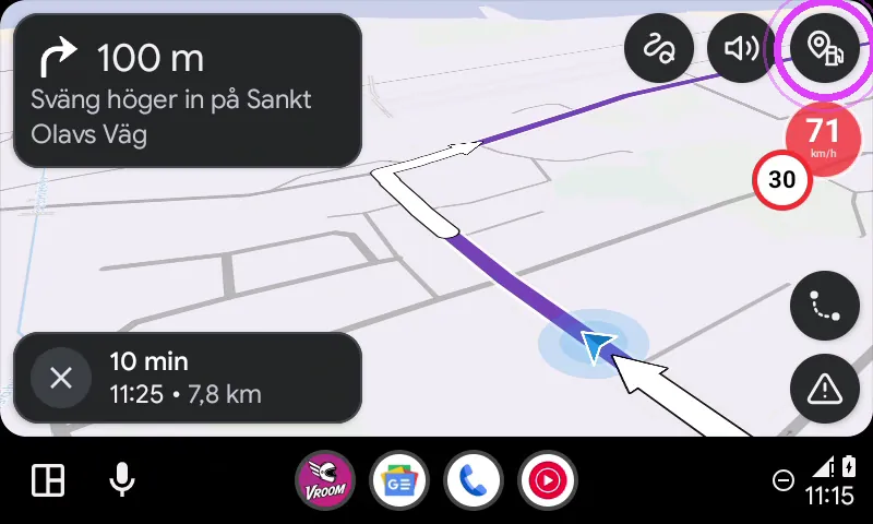 Tryck på pumpen