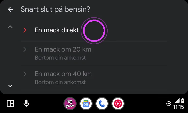 Direkt eller längre fram