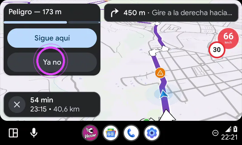Ya no: alerta quitada