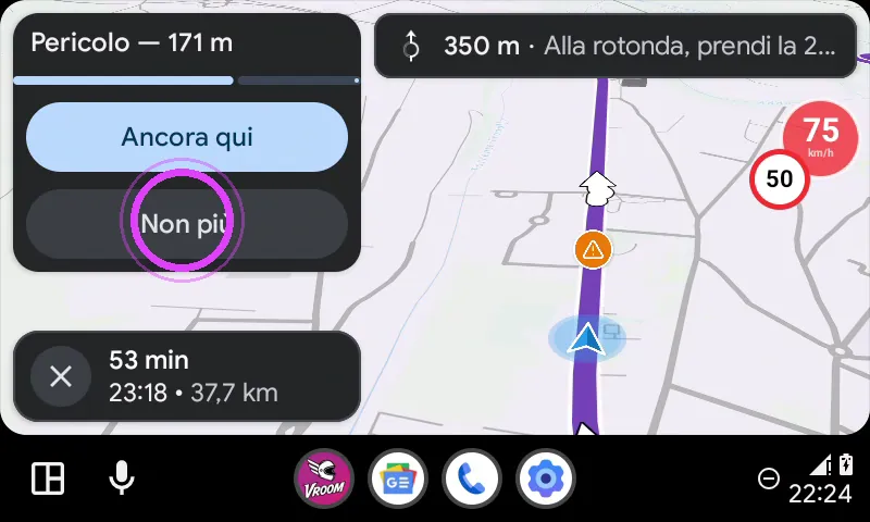 Non più: segnalazione tolta