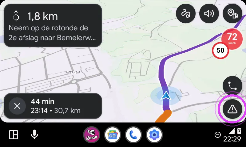 Tik op de driehoek