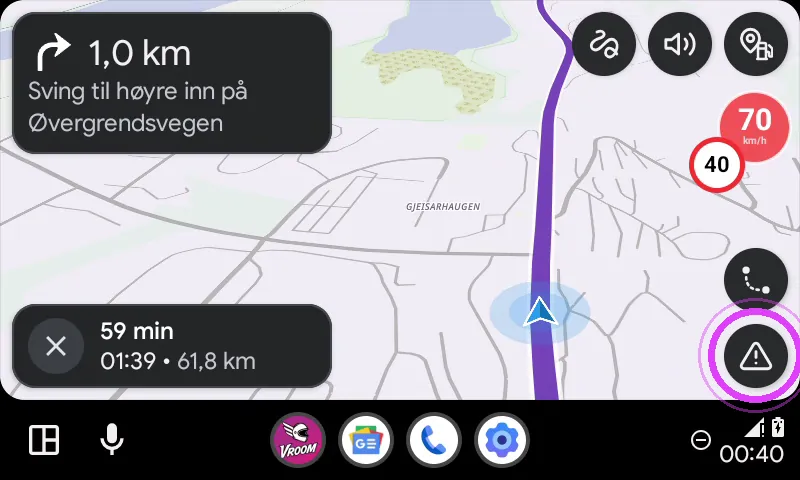 Trykk på trekanten