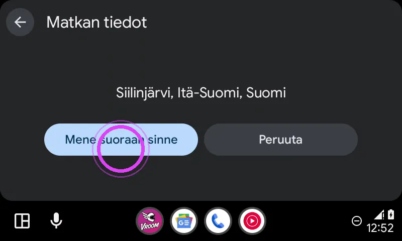 Mene suoraan
