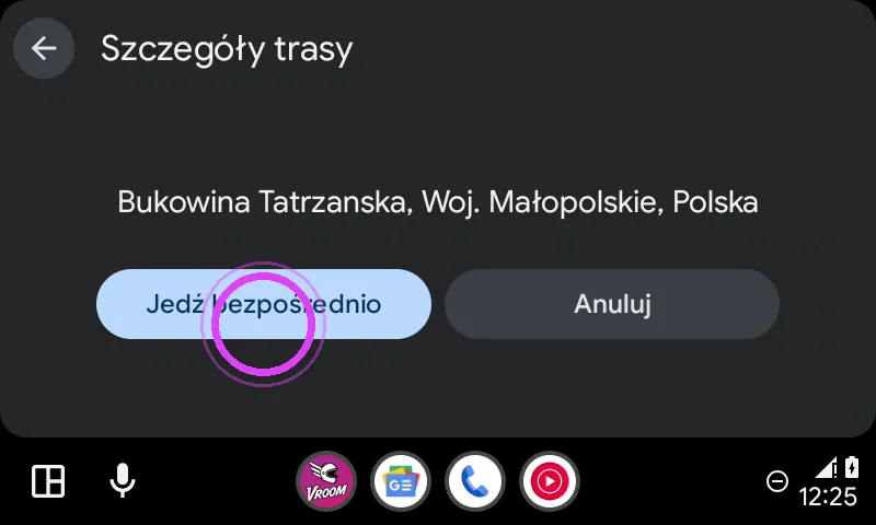 Jedź bezpośrednio
