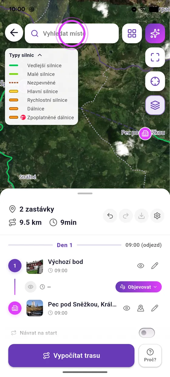 Naplánuj trasu