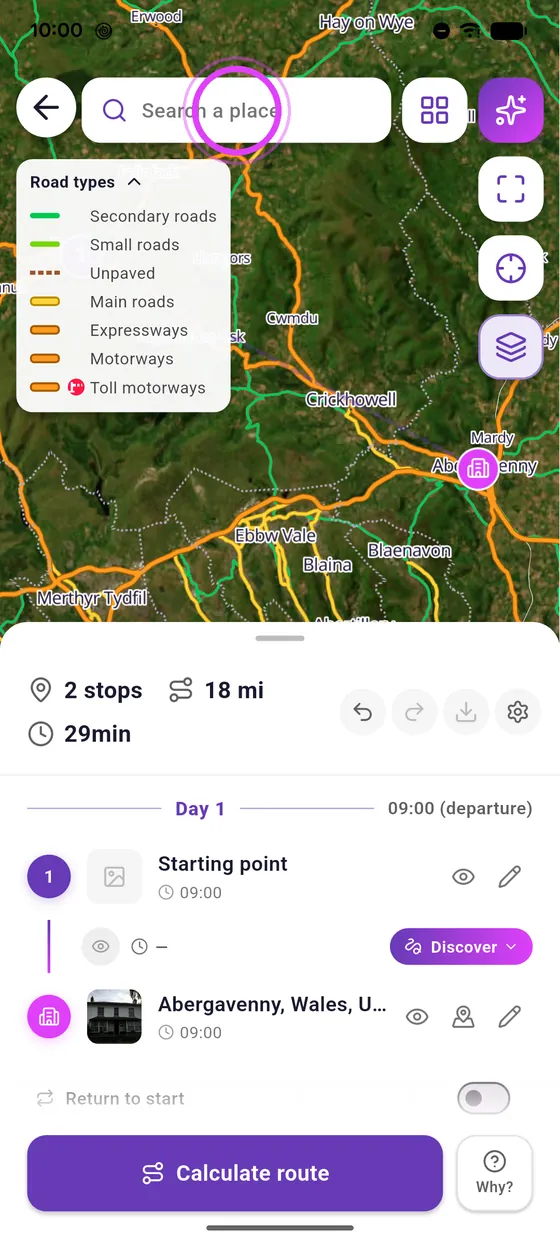 Plan your route