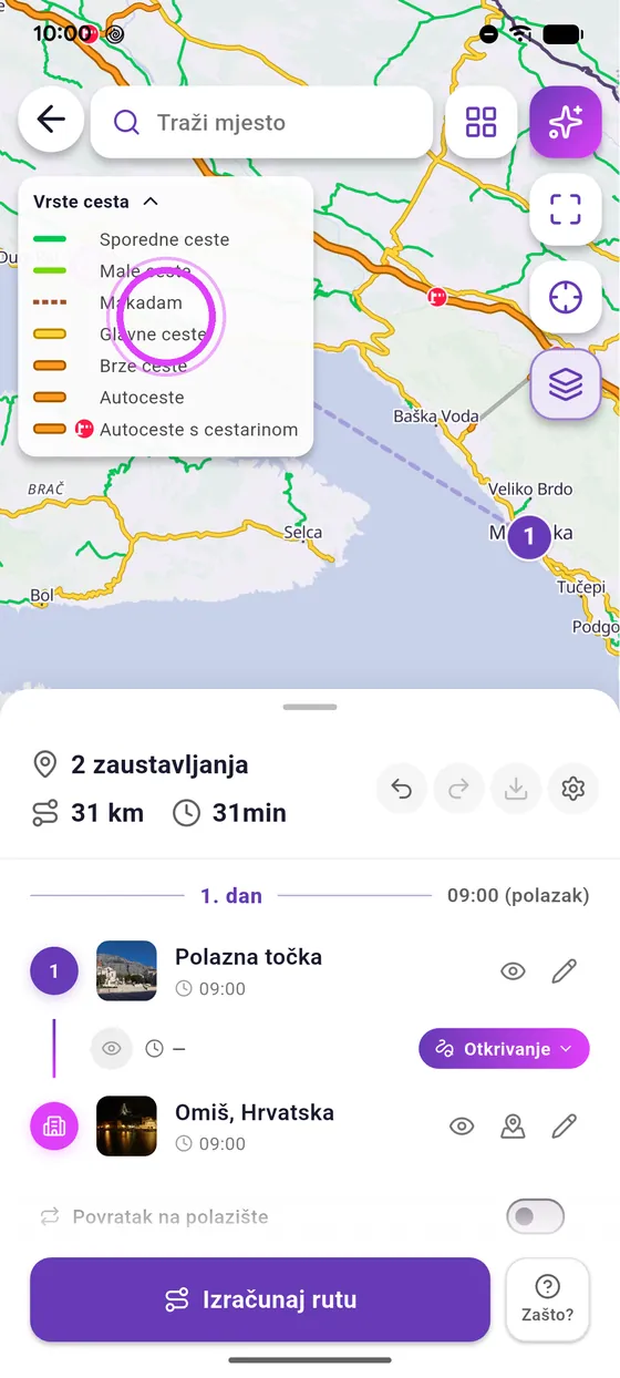 Zeleno: za motor