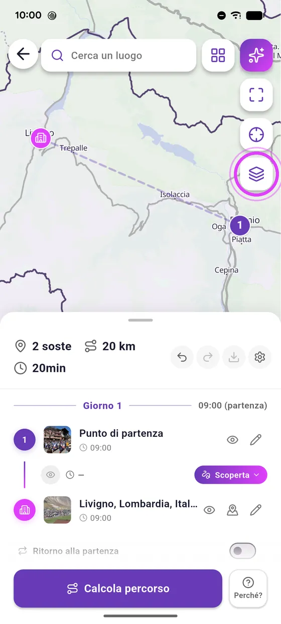 Apri i livelli