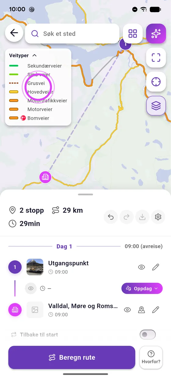 Grønt: kjør der