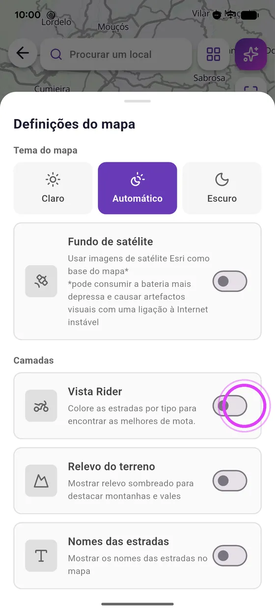 Ativa a Vista Rider