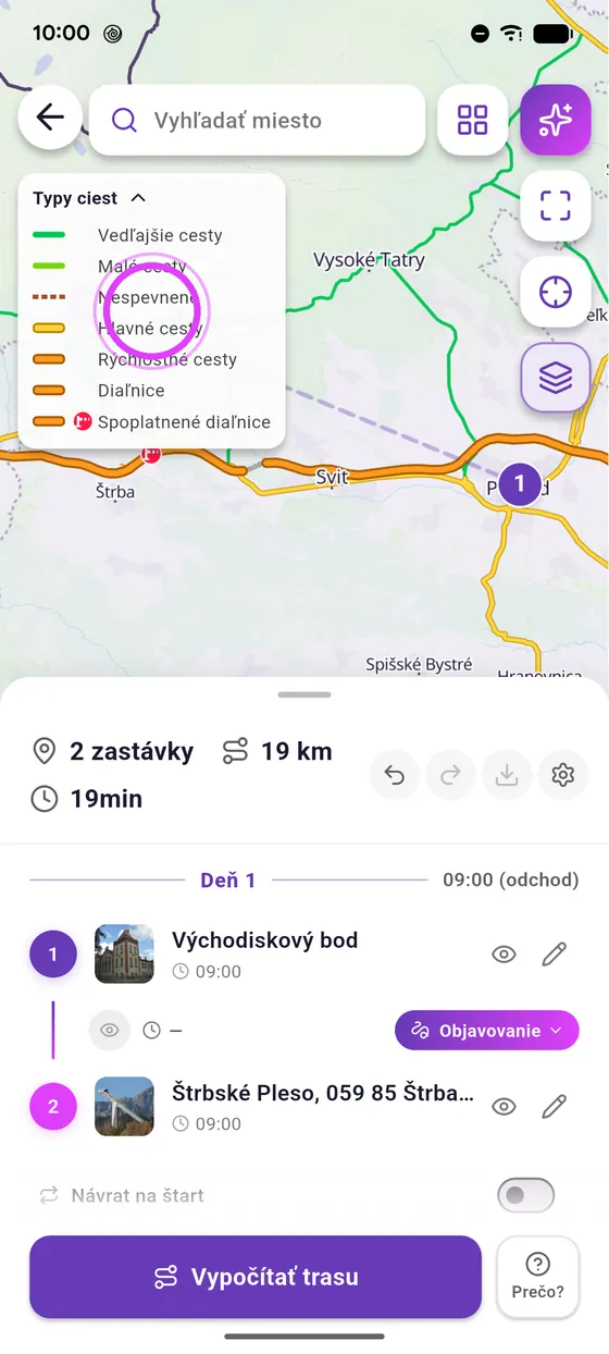 Zelená: na motorku