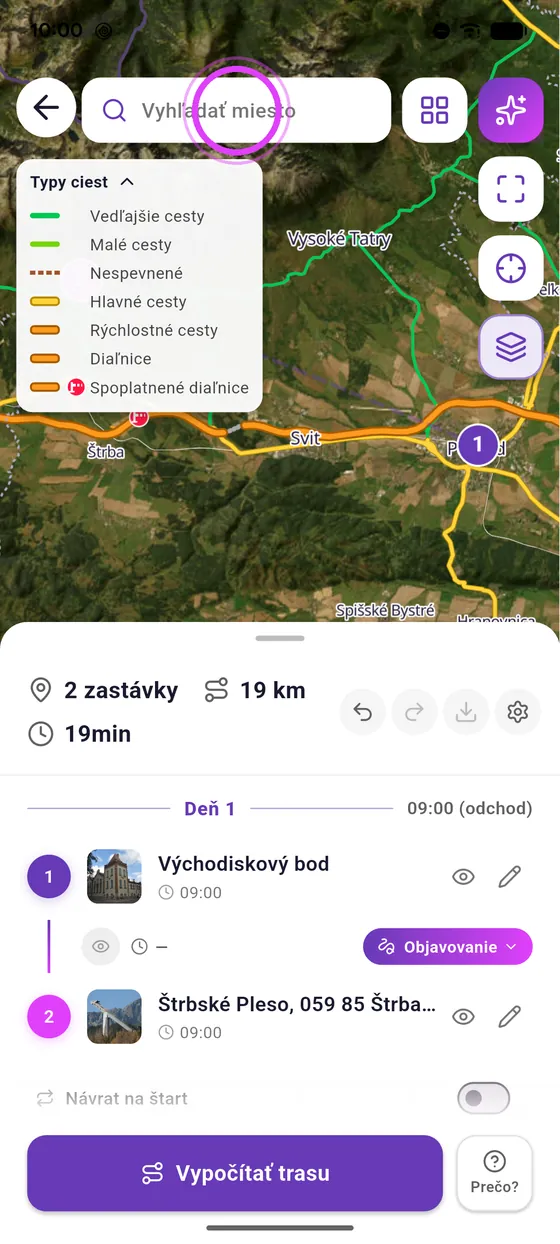 Naplánuj trasu